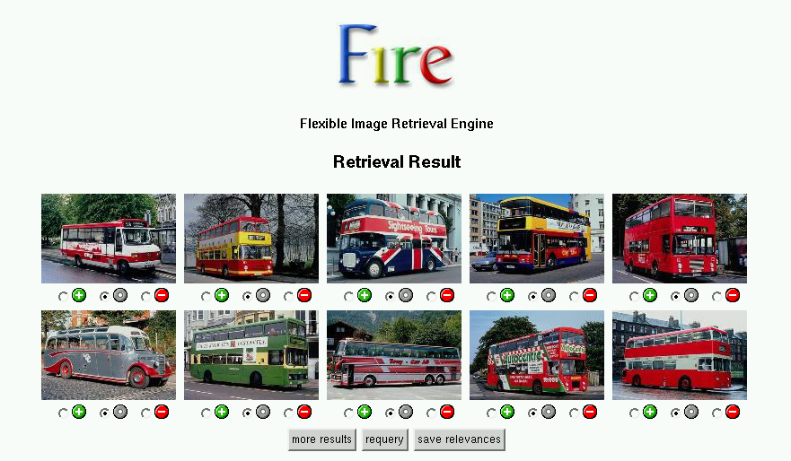 screenshot of FIRE's webinterface